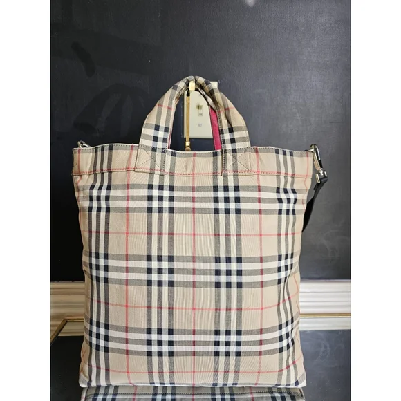 BURBERRY Artie Vintage Check Tote Bag - Picture 3 of 12